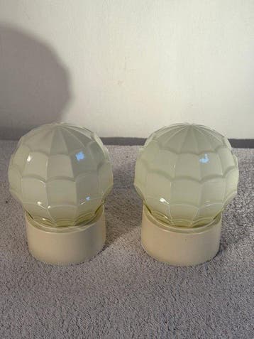 Thabur - Lamp (2) - Creme - Glas, Plastic