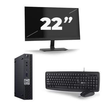 Dell OptiPlex 7070 Micro  -   i3-9e  - 8GB  - 256GB  + 1x 22, Computers en Software, Desktop Pc's, Verzenden, Refurbished, 9e Generatie