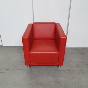 Jame fauteuil - rood (alleen per set), Huis en Inrichting, Fauteuils, Ophalen of Verzenden, Nieuw