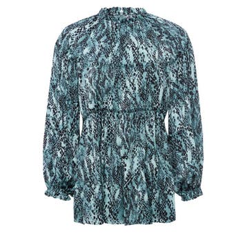 Marc Aurel • blouse met reptielen print • 36, Marc Aurel, Verzenden, Nieuw, Maat 36 (S)