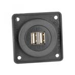 Berker Contactdoos 2x USB Lader 12V Inbouw Zwart Mat, Ophalen of Verzenden, Nieuw
