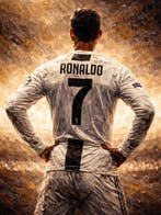Canvas Fit - Alberto Ricardo - Cristiano Ronaldo – Silueta, Nieuw