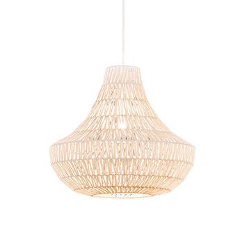 Retro hanglamp wit 50 cm - Lina Cono 50, Huis en Inrichting, Lampen | Hanglampen, Verzenden, Nieuw
