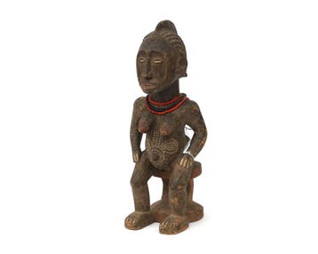 Een houten beeld, Fang stam, Gabon, Afrika, 20e eeuw