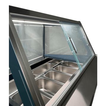 CombiSteel Schepijsvitrine | PHUKET | 285L | 9x 5L | Geforce, Ophalen of Verzenden, Nieuw