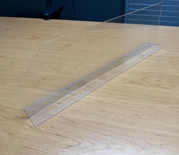 Plexiglas Schappenverdeler, vakverdeler, T-Vorm, 57,5cm, Gebruikt