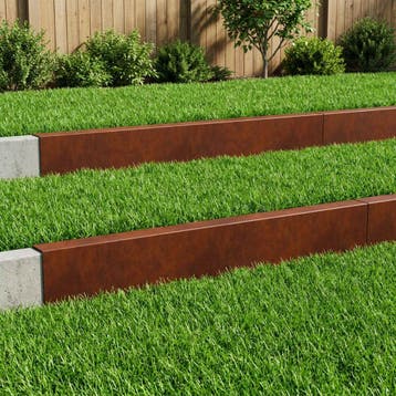 vidaXL Afdekprofiel voor tuinafboording 10 st 100 x 5 x 15, Verzenden, Nieuw
