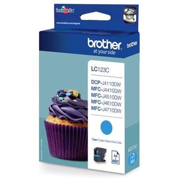 Brother LC-123C inktcartridge cyaan (origineel), Verzenden, Nieuw, Cartridge, Brother