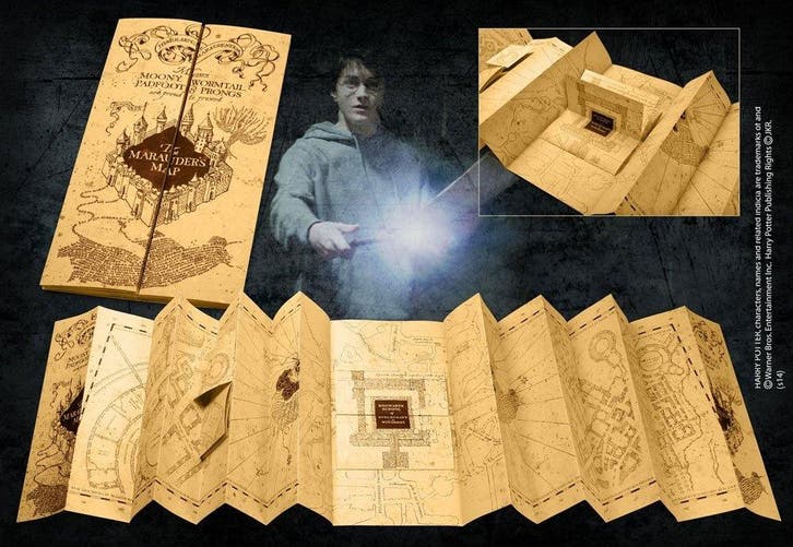 Harry Potter Replica 1/1 Marauder´s Map, Verzamelen, Film en Tv, Nieuw, Ophalen of Verzenden