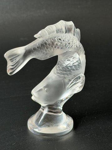 Lalique - Beeldje - carpe jaillissante - Kristal, Antiek en Kunst, Antiek | Glas en Kristal