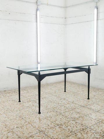 Cassina - Franco Albini - Tafel - TL3-tabel - Glas, Ash