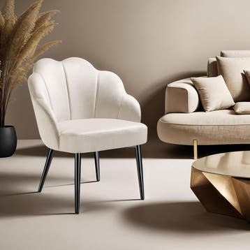 Cocktail stoel Hellen, gestoffeerd met fluwelen bekleding, Verzenden, Nieuw