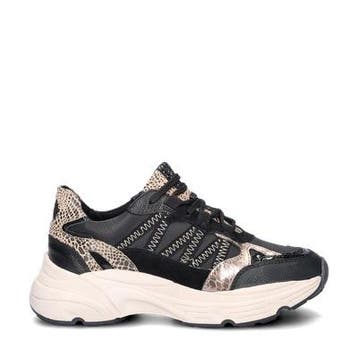 Nelson lage sneakers voor dames in het Zwart, Verzenden, Zwart, Nieuw, Sneakers of Gympen