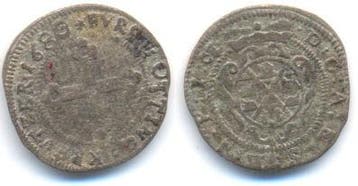 1 Kreuzer 1680 Öttingen Grafschaft: Albrecht Ernst, 1659-.., Postzegels en Munten, Verzenden