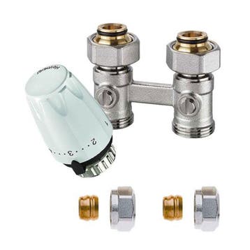 Set recht 15mm knel - thermostatisch, Verzenden, Nieuw