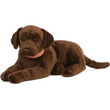 Living Nature Labrador knuffel - bruin - pluche - 60 cm, Verzenden, Nieuw