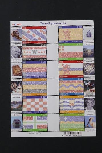 Nederland 2002 - Provincie vellen - Gratis verzending, Gestempeld