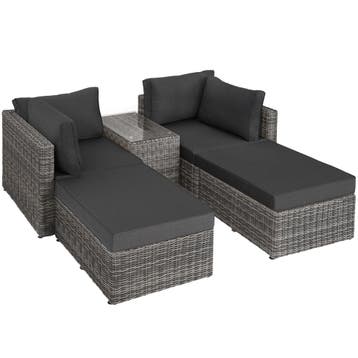 Rotanlounge met aluminium frame San Domino, Tuin en Terras, Tuinsets en Loungesets, Verzenden, Nieuw