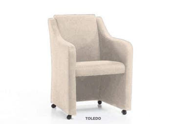 Eetkamerstoel Toledo - eetkamerstoelen - Creme, Huis en Inrichting, Nieuw, Stof