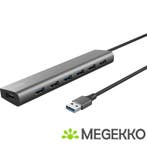 Trust Halyx 7-Port Mini USB Hub Aluminium, Verzenden, Nieuw, Trust