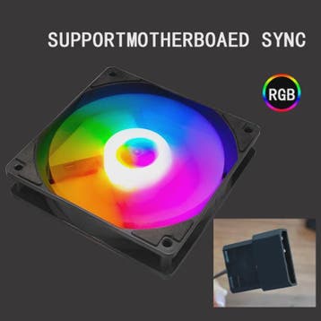 Manmu 120mm Rainbow RGB PC Ventilator - Hoge Koelprestaties, Computers en Software, Verzenden, Nieuw