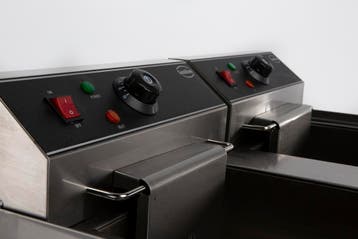 Combisteel Friteuse | Elektrisch | 10+10L | 2x 400v | Aftapk, Ophalen of Verzenden, Nieuw in verpakking