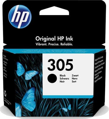 HP 305 Black Original Ink Cartridge Origineel Zwart 1, Verzenden, Nieuw