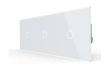 Livolo Touch Lichtknop 1+1+1 | Wit | Aan/Uit, Ophalen of Verzenden, Nieuw, Schakelaar