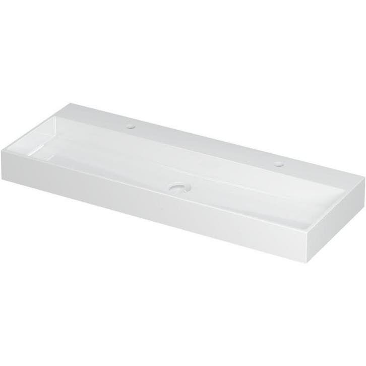 INK United Wastafel Porselein met 2 Kraangaten incl., Doe-het-zelf en Verbouw, Sanitair, Nieuw, Ophalen of Verzenden