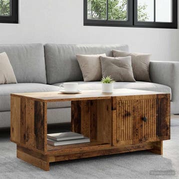 vidaXL Salontafel Oud hout 90 x 50 x 40 cm Bewerkt hout, Huis en Inrichting, Tafels | Salontafels, Verzenden, Nieuw, Overige houtsoorten