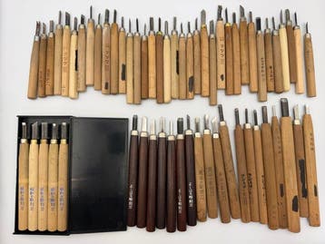 Werkgereedschap Vintage - Japanse houtsnijgereedschappen
