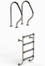 IDEAL 2-delige RVS zwembadtrap 4 treden - AISI 304, Tuin en Terras, Zwembad-toebehoren, Verzenden, Nieuw