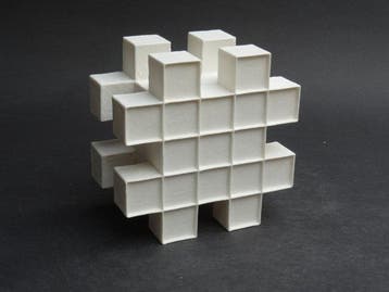 Hans Meeuwsen - sculptuur, 2025-46 dubbele Hashtag - 125 mm