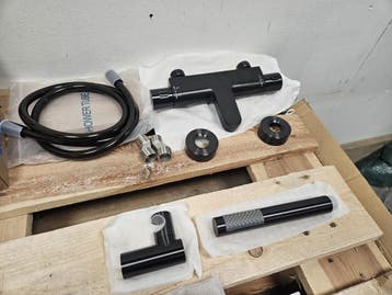Revital Badkraanset Gun Metal donker, Ophalen of Verzenden, Nieuw, Steen, Bad