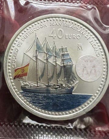 Spanje. 40 Euro 2025 Elcano (Zonder minimumprijs), Postzegels en Munten