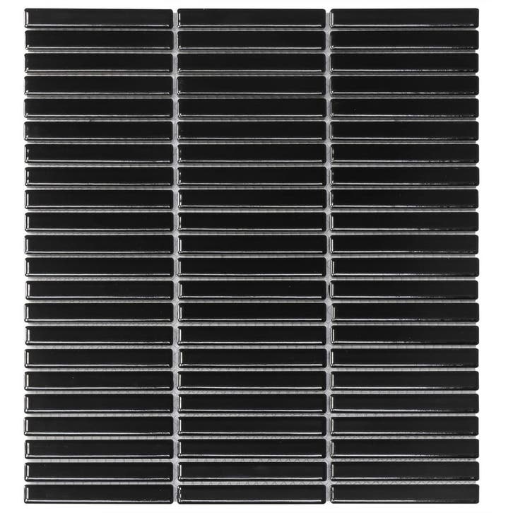 Wand Mozaïek Tegels Kitkat Factory Keramiek Zwart Glans -.., Doe-het-zelf en Verbouw, Tegels, 20 tot 40 cm, 20 tot 40 cm, 10 m² of meer