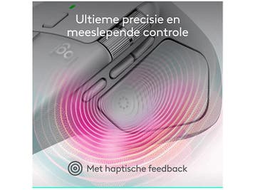 Logitech -  Mx Master 4 Muis  - Off White, Rechtshandig, Muis, Ergonomisch, Verzenden