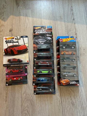 Hot Wheels 1:64 - Modelauto (10) - Diverse Hot Wheels Fast &, Nieuw