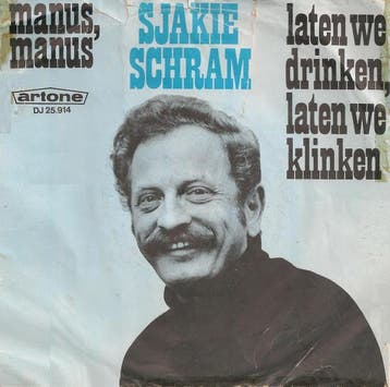 vinyl single 7 inch - Sjakie Schram - Manus, Manus, Verzenden, Zo goed als nieuw, 7 inch, Pop