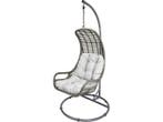 Lesli hangstoel loungestoel relaxstoel grizzly, Nieuw, Overige materialen