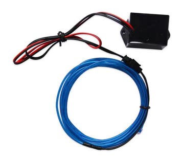 EL wire - BLAUW - interieur verlichting - 12 Volt - 2 meter, Ophalen of Verzenden