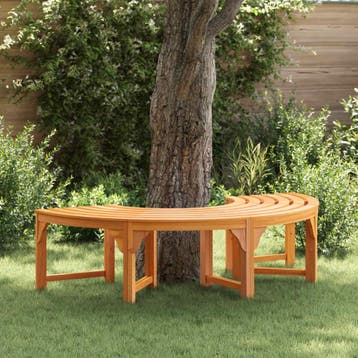 vidaXL Boom bank 4 -Seater 160 x 80 x 45cm Massief, Verzenden, Nieuw