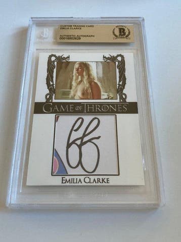 Game of Thrones - Emilia Clarke - Signed Trading Card -, Nieuw