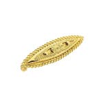 Gouden broche met Zeeuwse knopen, Ophalen of Verzenden, Gebruikt, Overige kleuren, Goud