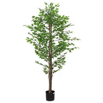 vidaXL Kunst Ficus Plant 1260 bladeren 200 cm groen, Huis en Inrichting, Verzenden, Nieuw