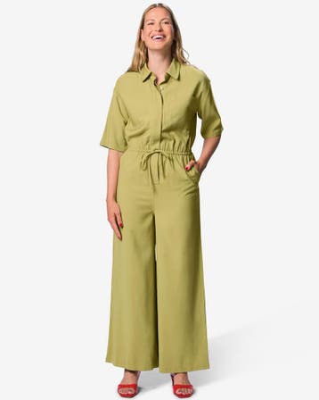 HEMA Damesjumpsuit Sarie groen van €44.99 voor €31.49 sale, Verzenden, Nieuw