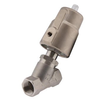 G3/4 PTFE 20bar NC Pneu Vrijstroomafsluiter RVS/Ms AL2, Verzenden, Nieuw