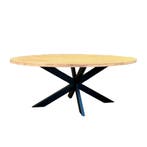 Stel uw robuuste ovale teaktafel samen - kies uit 7 poten!, Huis en Inrichting, Tafels | Eettafels, Teakhout, Nieuw, Ophalen of Verzenden