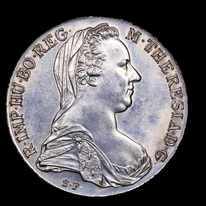 Oostenrijk. Maria-Theresia. Thaler (taler) 1780 / Restrike, Postzegels en Munten, Munten | Europa | Niet-Euromunten
