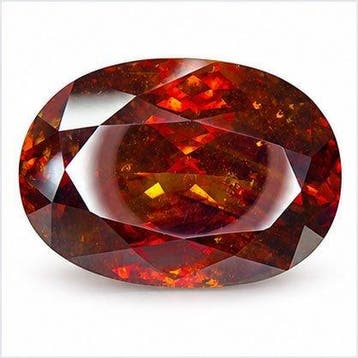 1 pcs Rood, Oranje Sfaleriet - 156.24 ct - nternational, Nieuw